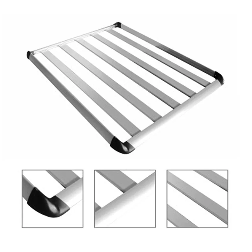 알루미늄 4X4 크로스바 수하물 범용 철도 차량 루프랙