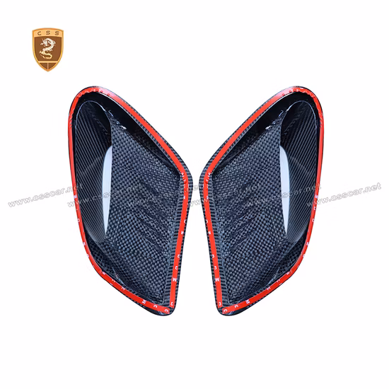 Pors Che 991.2 용 Gt3 스타일 실제 탄소 섬유 패브릭 자동차 후면 펜더 벤트